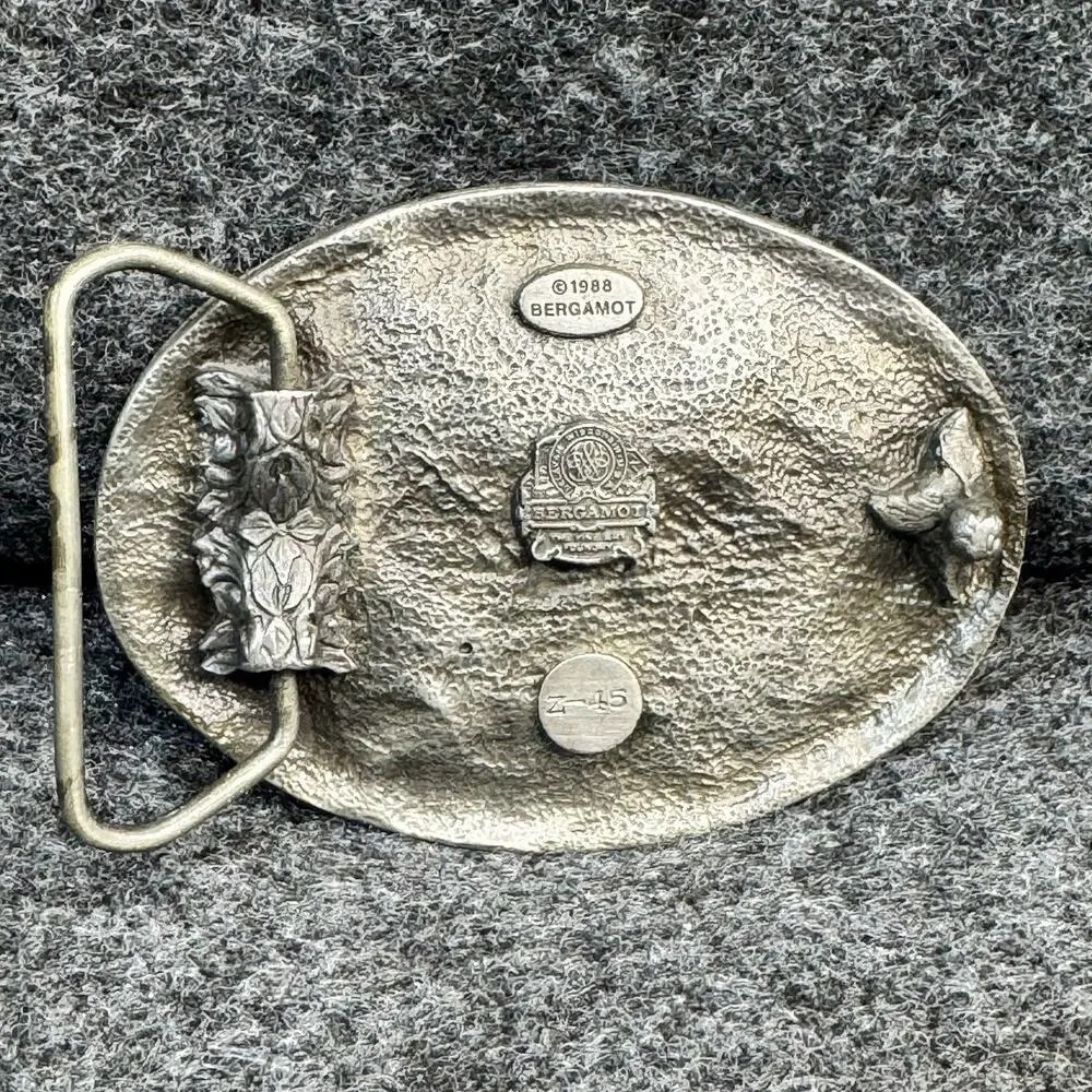 1988 VTG American Eagle Belt Buckle Bergamot Wisconsin USA Fine Art Foundry Z-45